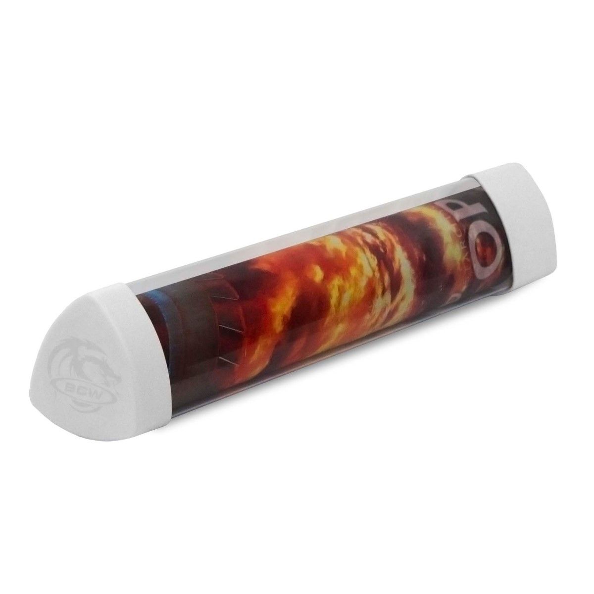 BCW - Playmat Tube with Dice Cap - White