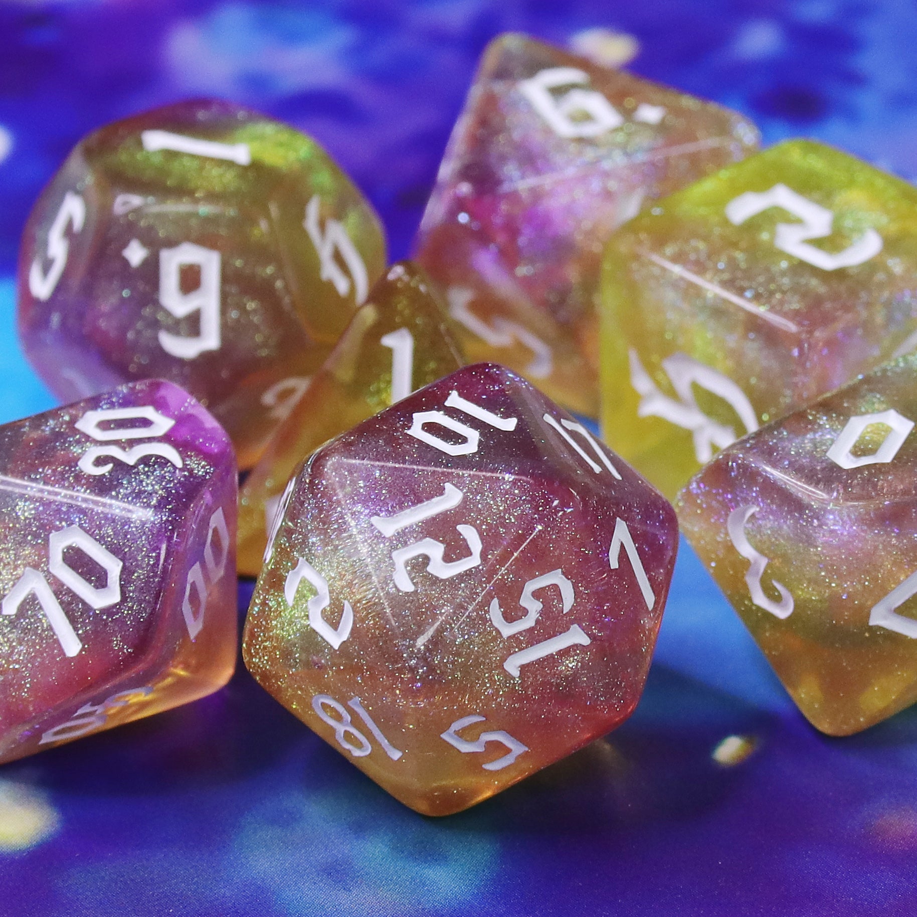 Golden Faith - 7ct Dice Set