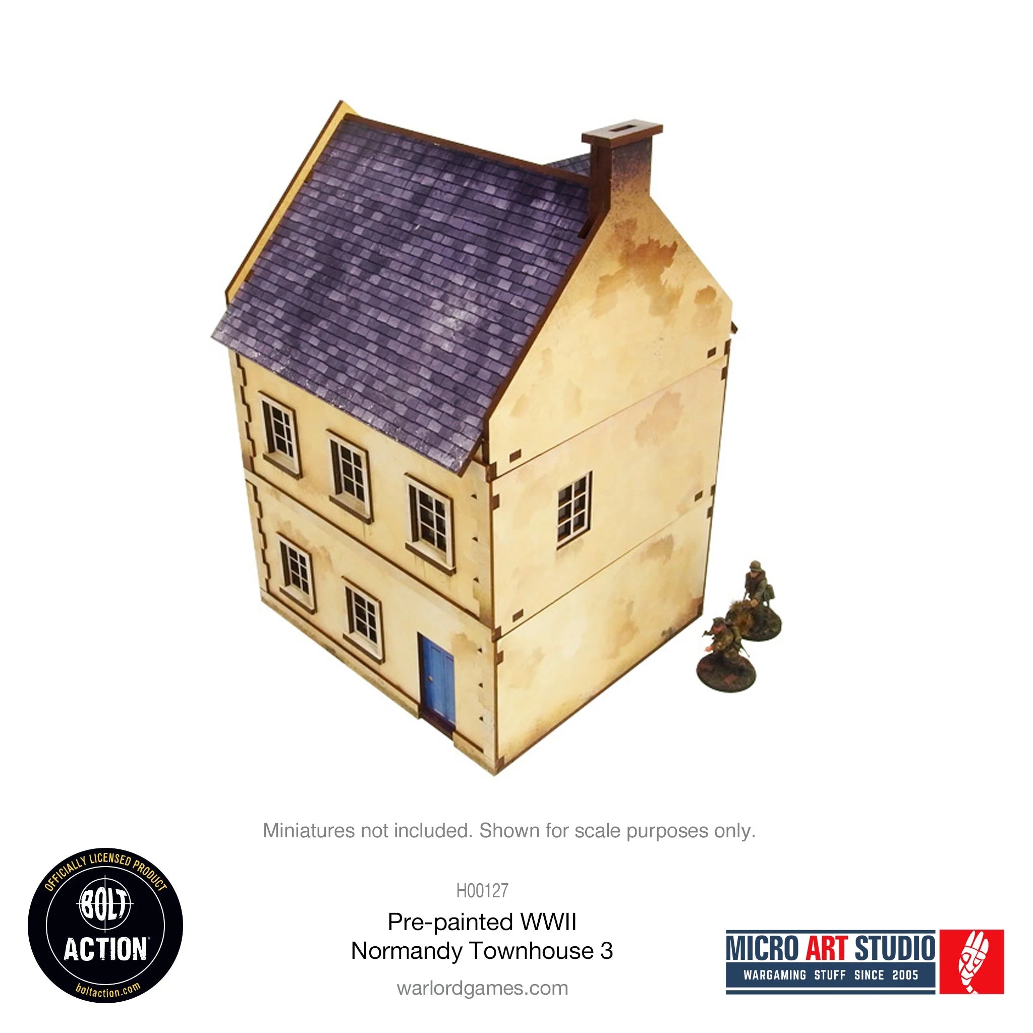 Bolt Action - Pre-painted WW2 Normandy Townhouse 3