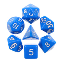 Blue Opaque Dice Set