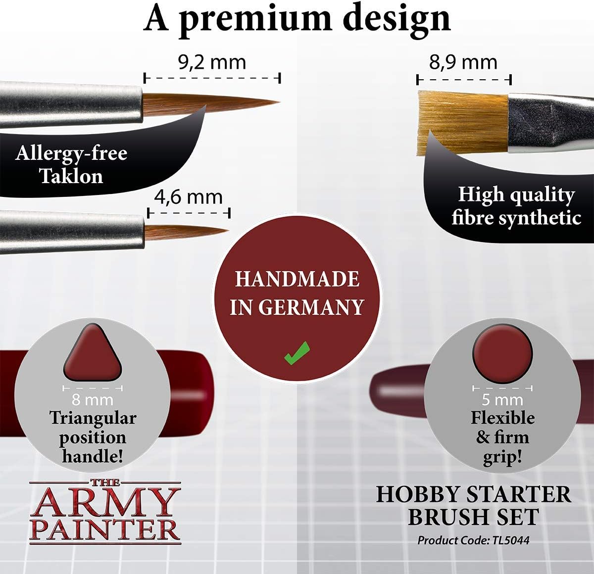 Army Painter: Brushes: Hobby Starter Brush Set