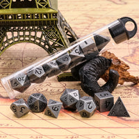 Silver - 7ct Metal Mini Dice Set