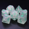 The Chaos - Teal Font - 7ct Dice Set