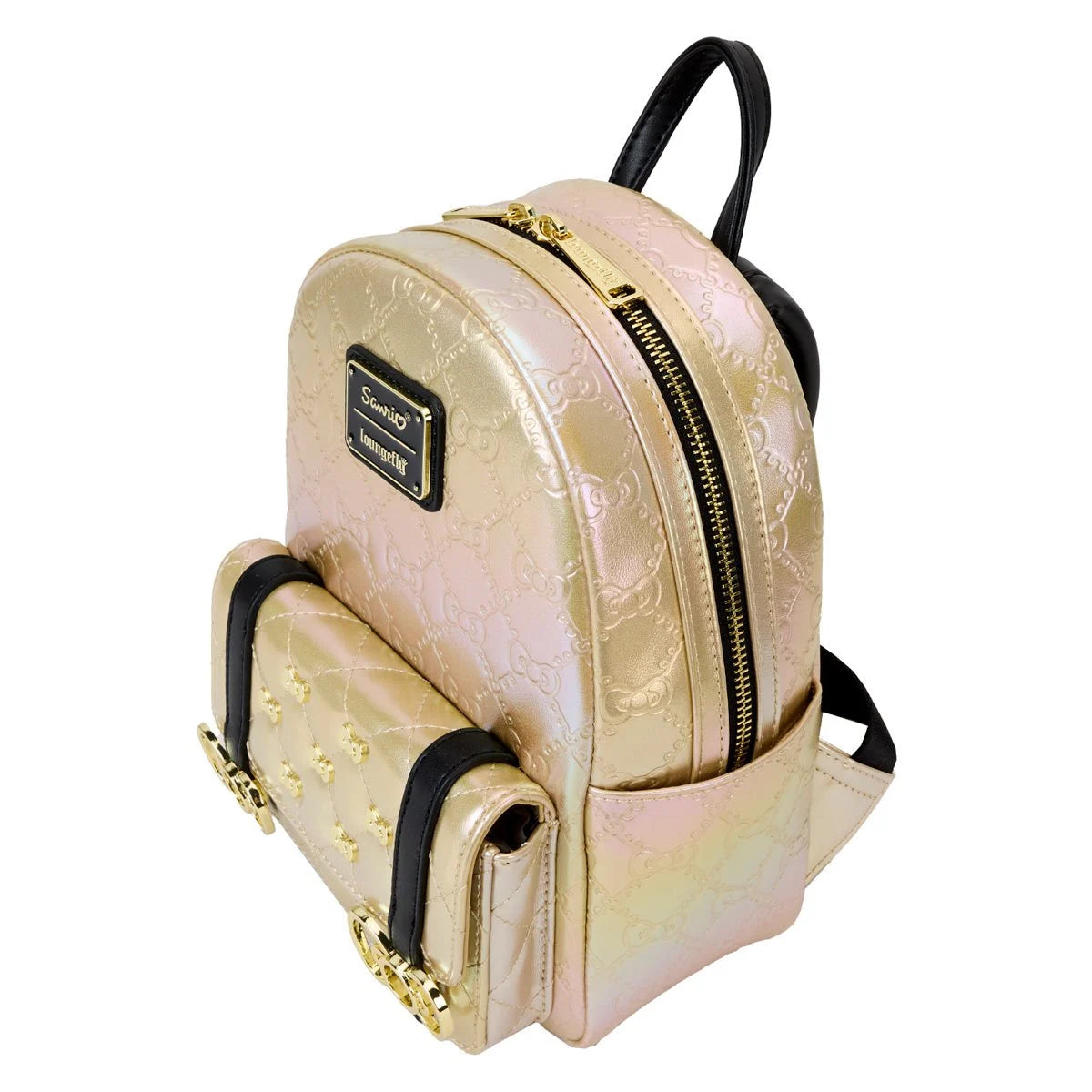 Hello Kitty 50th Anniversary Metallic Gold Mini-Backpack - Thumbnail 2