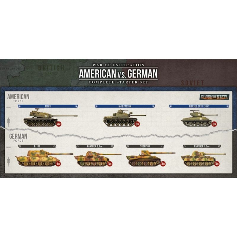 Clash of Steel: War of Unification - American vs German Starter Set