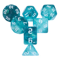 Teal Mountain Dice Set