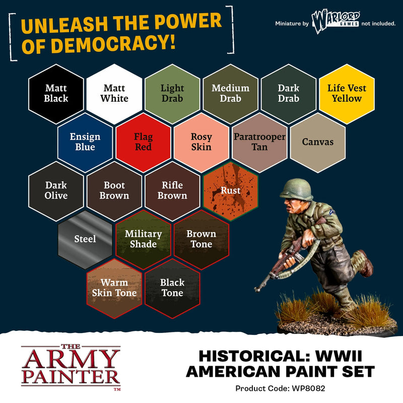 Army Painter - Warpaints Fanatic - World War II American Paint Set