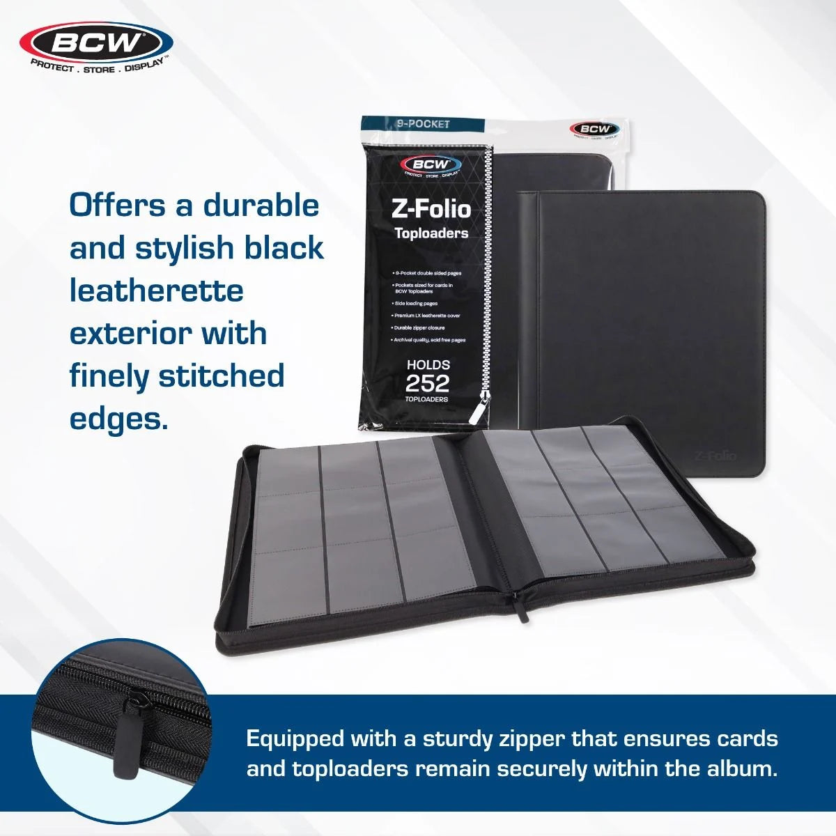 Z-Folio 9-Pocket Album - Toploaders - Black