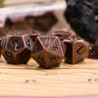 Copper - 7ct Metal Mini Dice Set