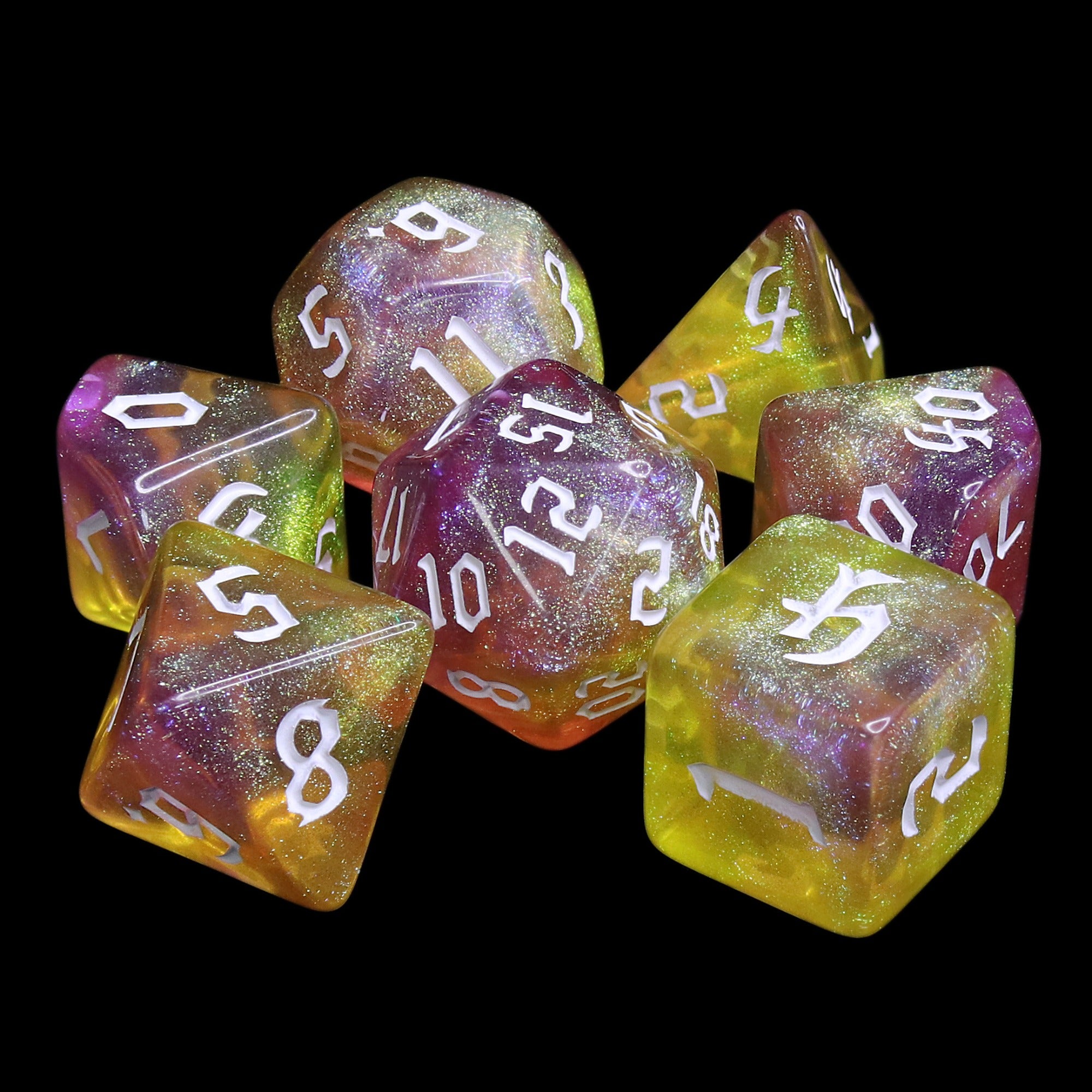 Golden Faith - 7ct Dice Set