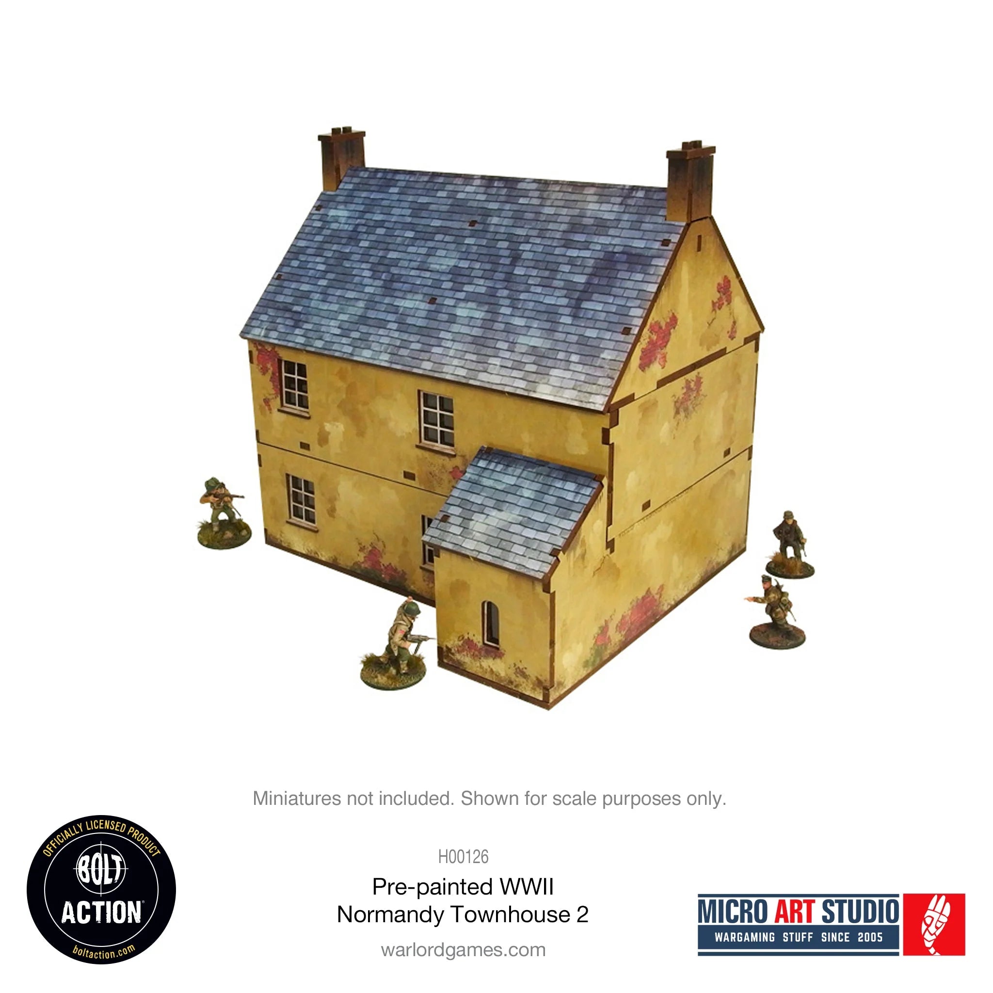 Bolt Action - Pre-painted WW2 Normandy Townhouse 2