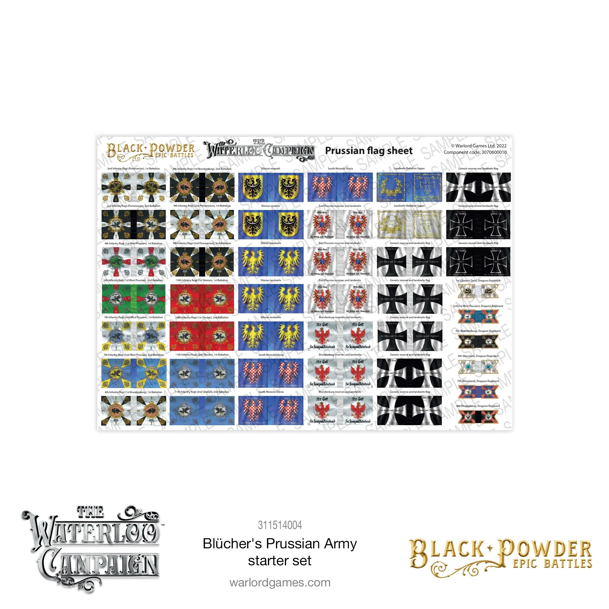 Black Powder Epic Battles - Waterloo: Blücher's Prussian Army Starter Set