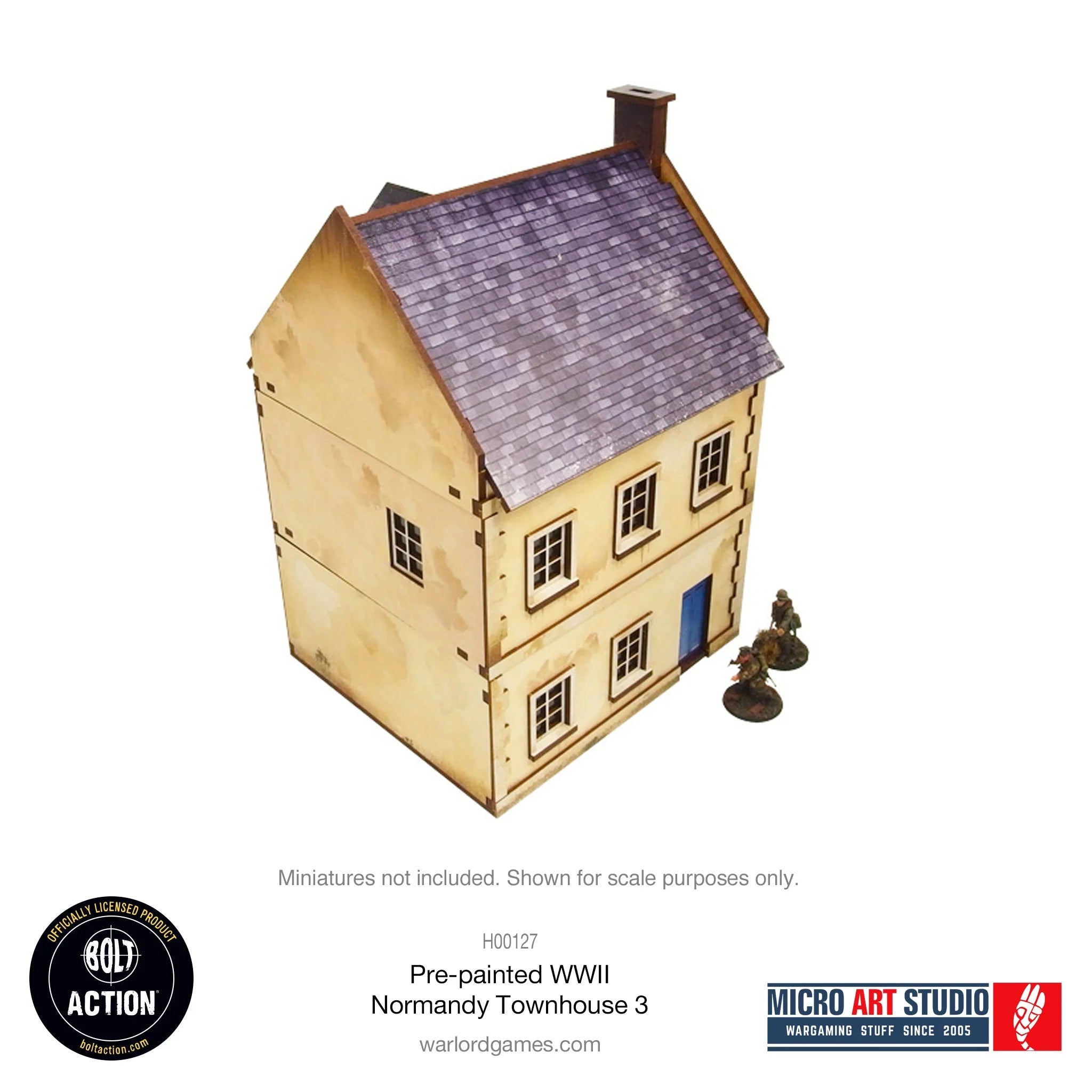 Bolt Action - Pre-painted WW2 Normandy Townhouse 3