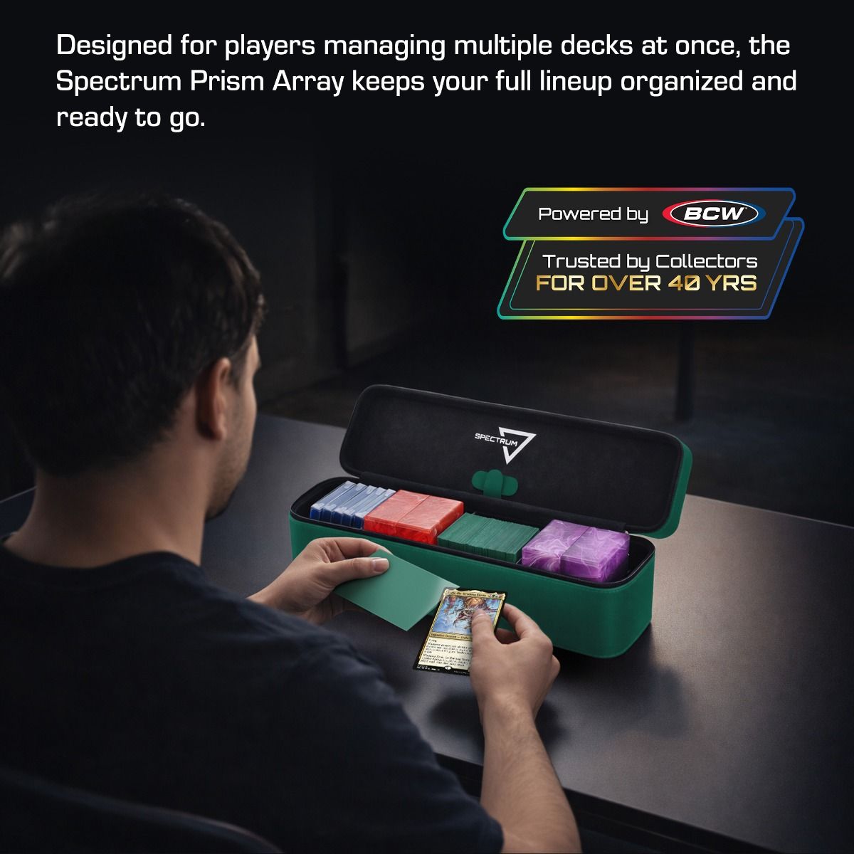 BCW - Prism Deck Case - Array - Green