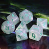 The Chaos - Teal Font - 7ct Dice Set
