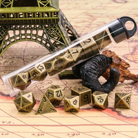 Mini Metal Dice - Gold