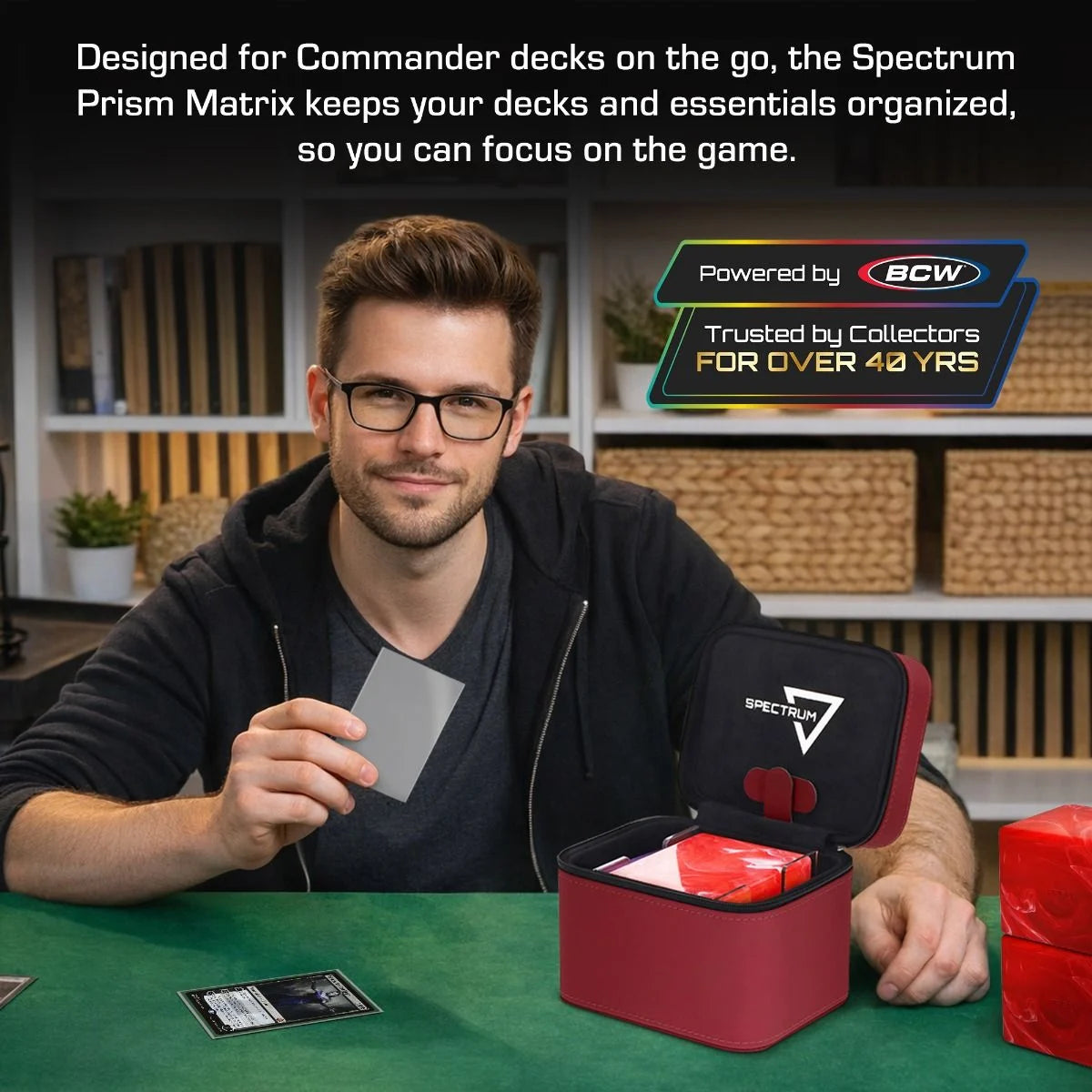 BCW - Prism Deck Case - Matrix - Red