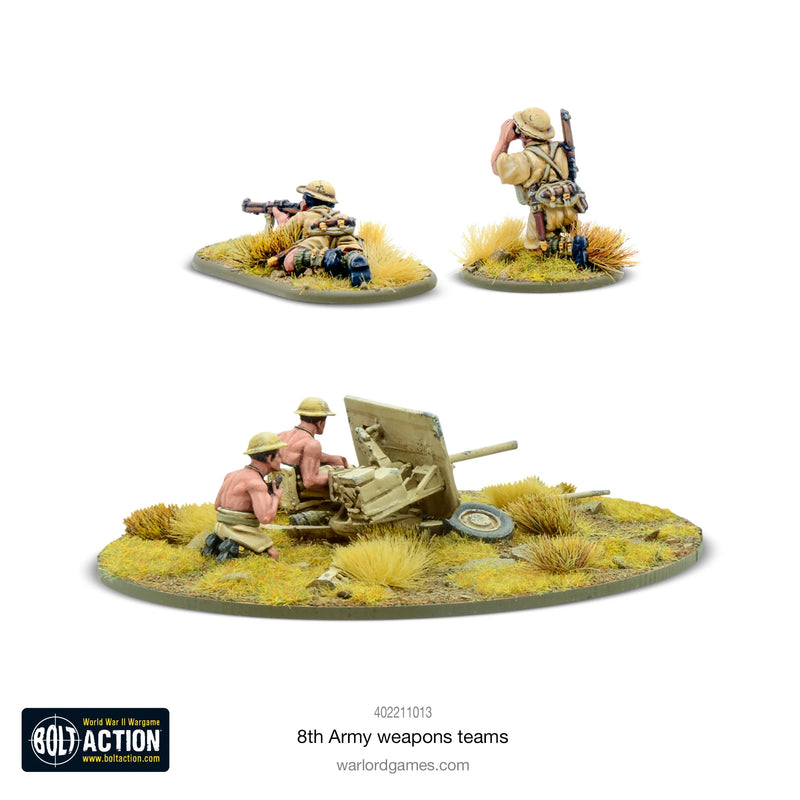 Bolt Action - 8th Army weapons teams