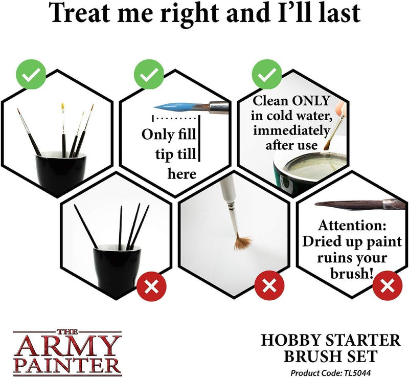 Army Painter: Brushes: Hobby Starter Brush Set