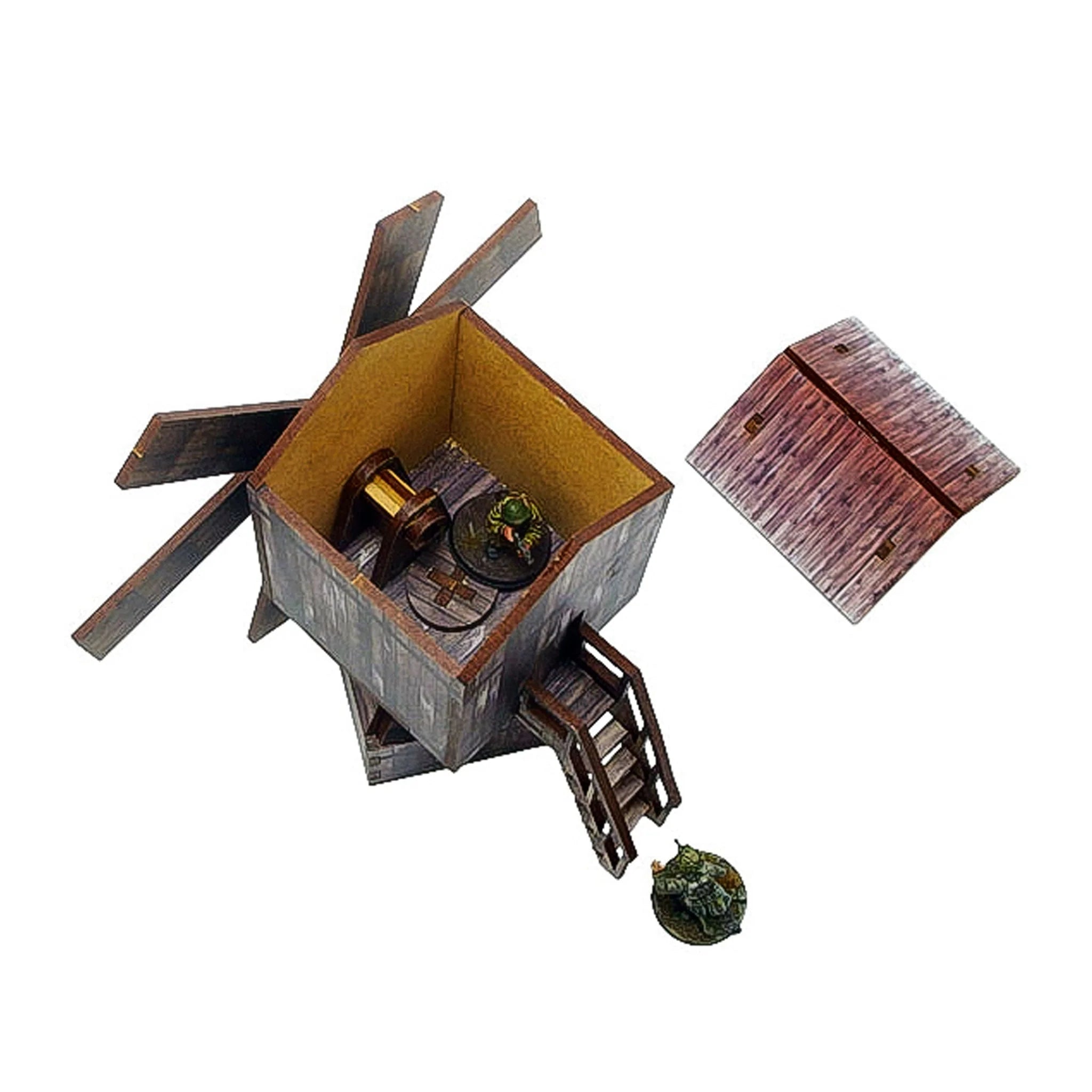 Bolt Action - Pre-Painted WW2 Ostfront Village Windmill