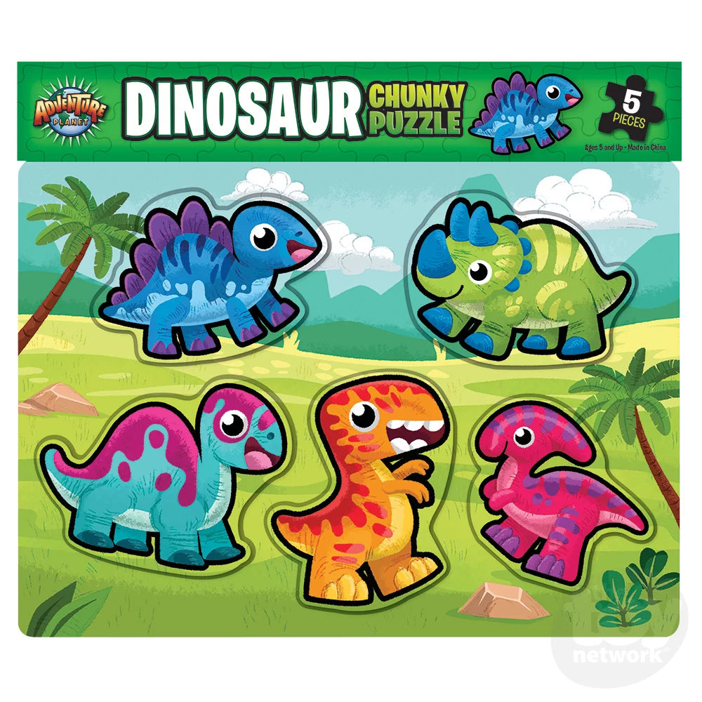 Chunky Dinosaur Puzzle 6pc 11.75" X 10.25"