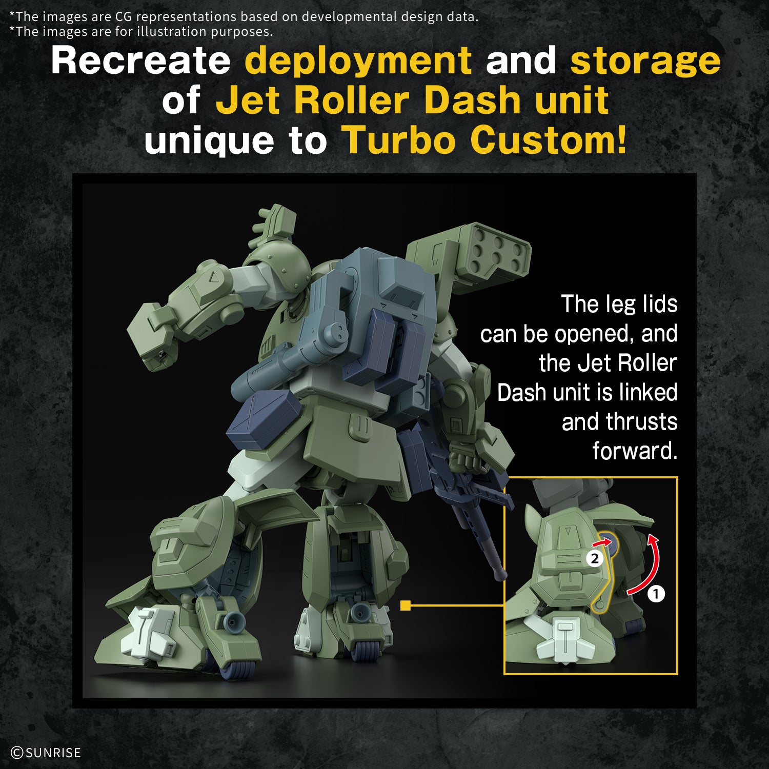 Bandai HG Scopedog Turbo-Custom "Armored Trooper Votoms" Model Kit