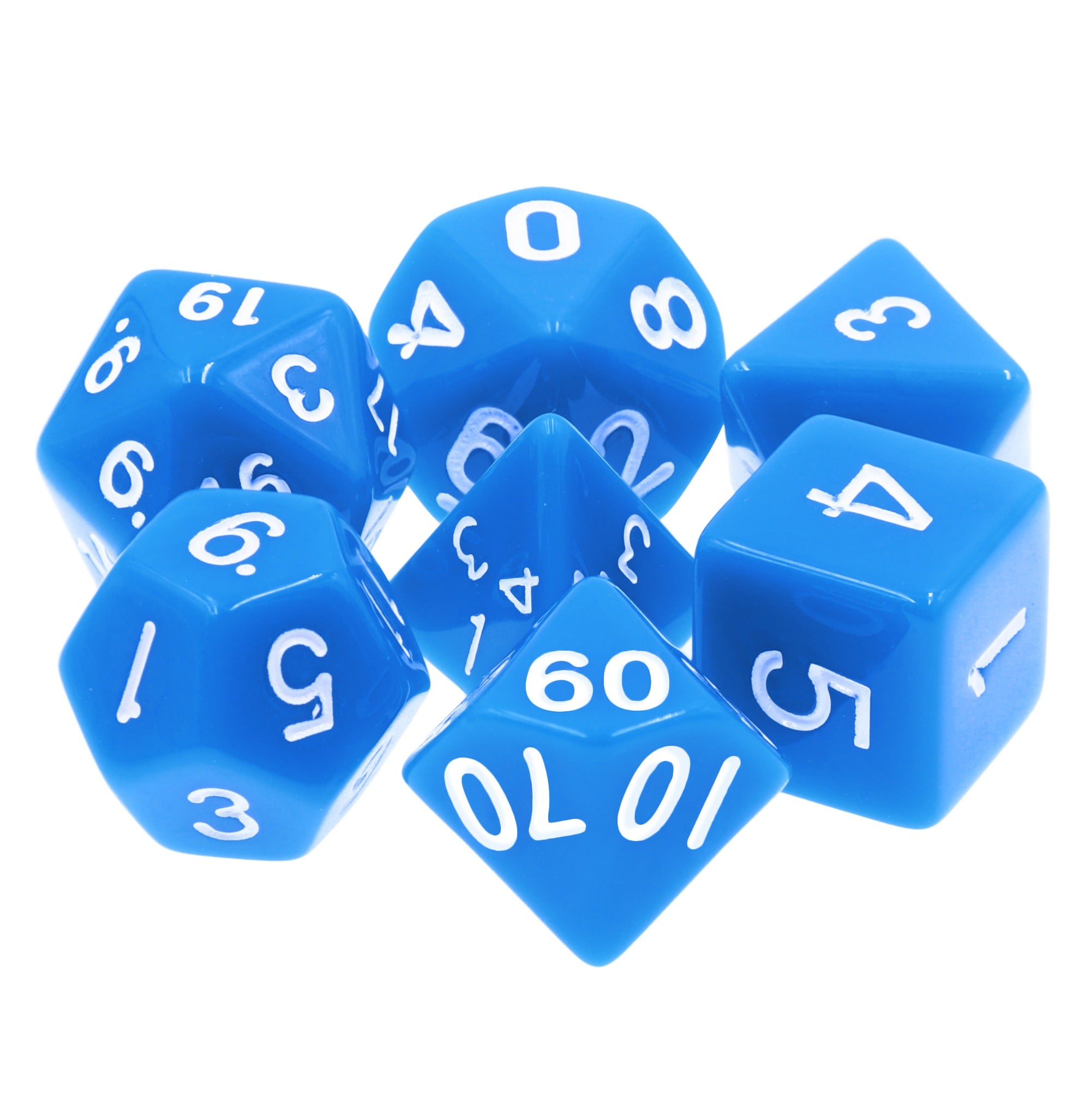 Blue Opaque - 7ct Dice Set