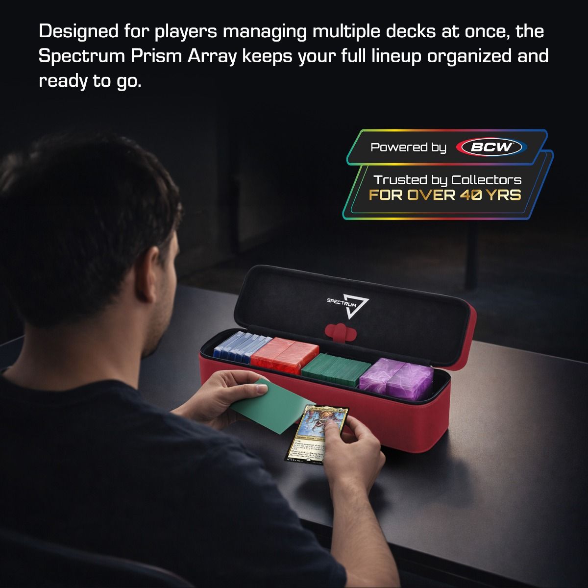 BCW - Prism Deck Case - Array - Red