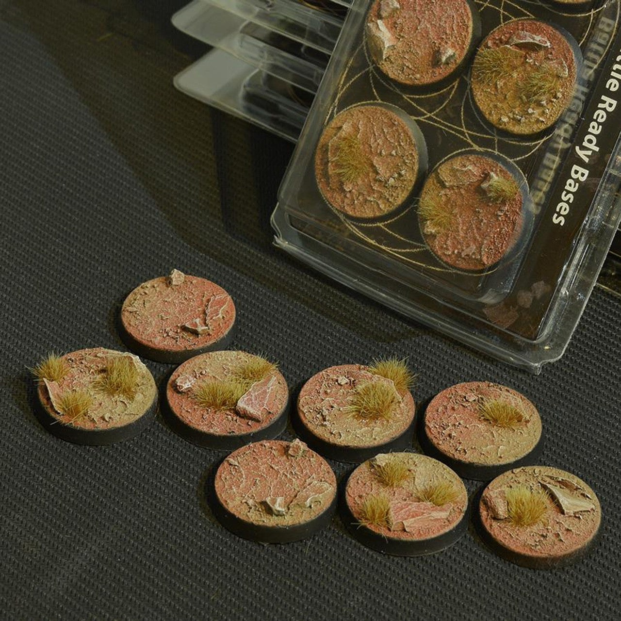 Gamers Grass - Battle Ready Bases - Round 32mm - Badlands (8)