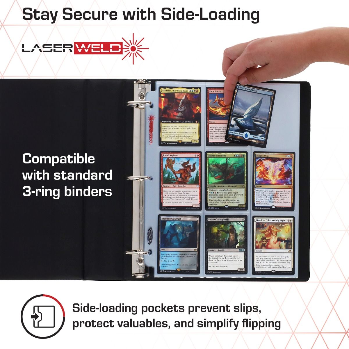 BCW - LaserWeld 9 Pocket Page Side Load (50 ct)