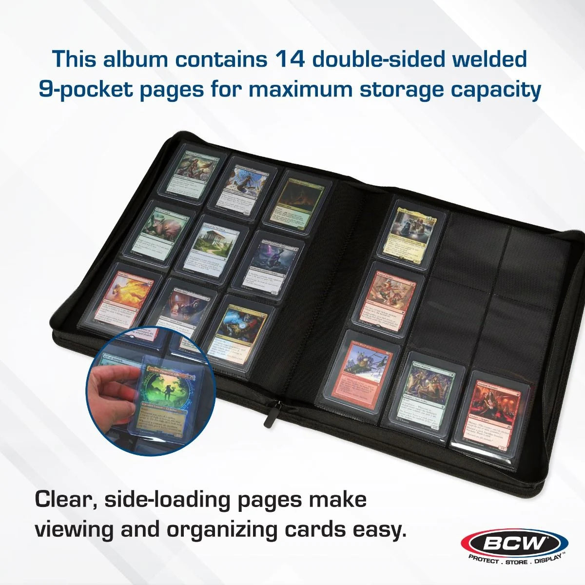 Z-Folio 9-Pocket Album - Toploaders - Black