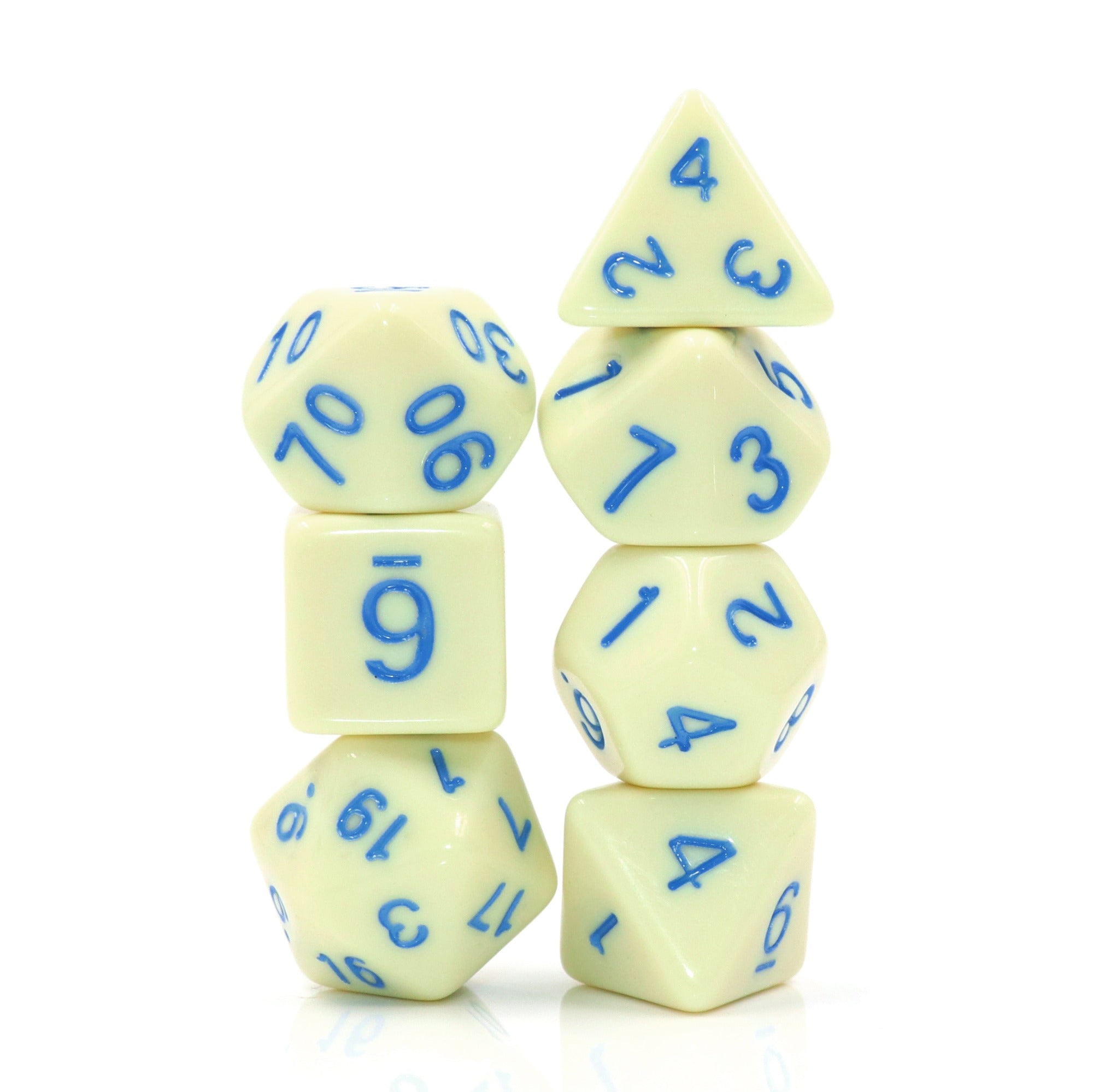 Eggshell Robin Opaque - 7ct Dice Set