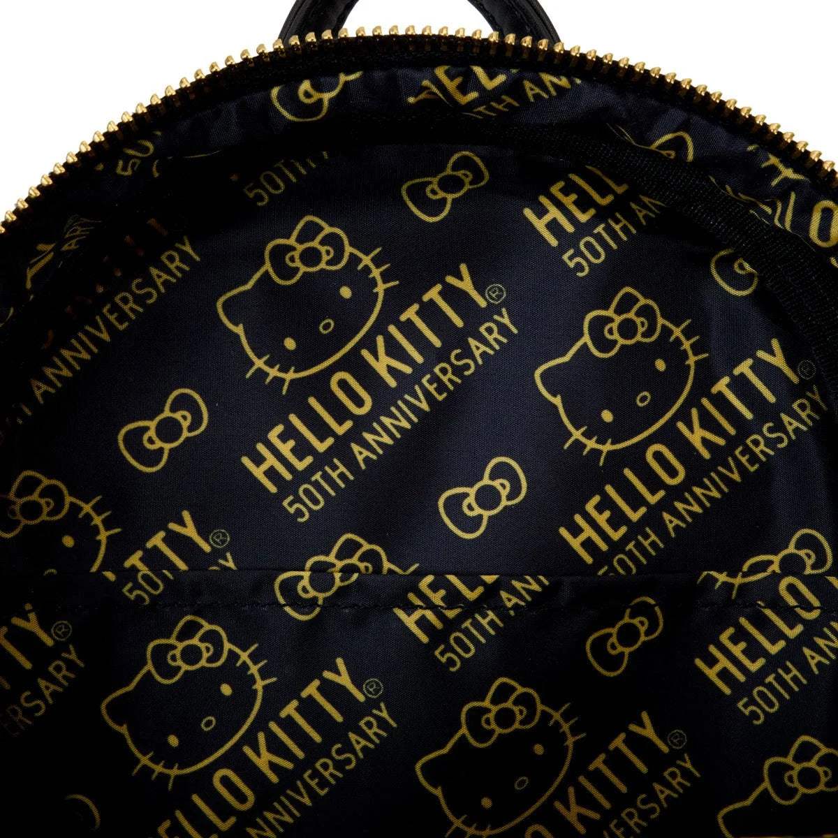 Hello Kitty 50th Anniversary Metallic Gold Mini-Backpack - Thumbnail 3