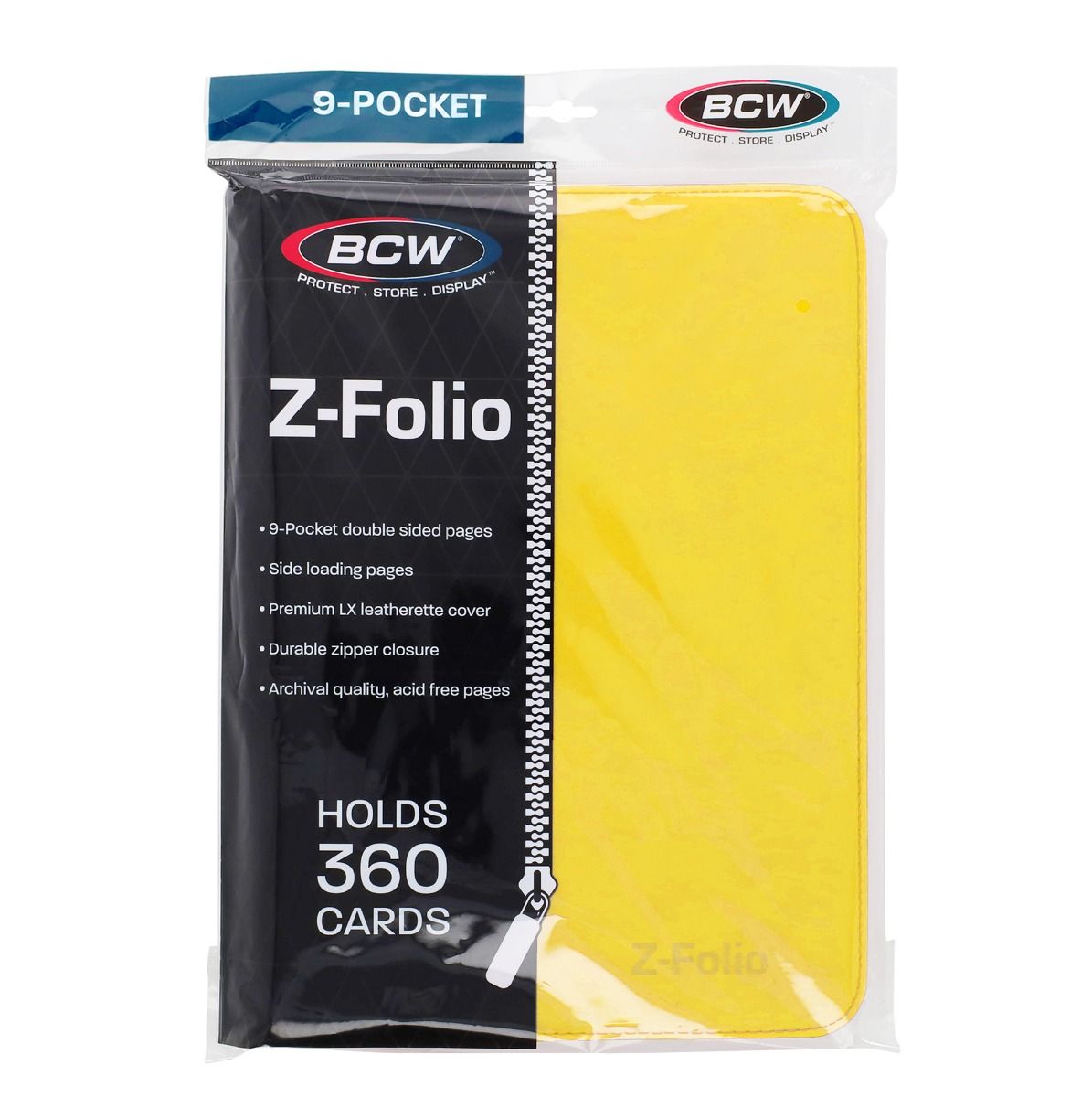 Z-Folio 9-Pocket LX Album - Yellow