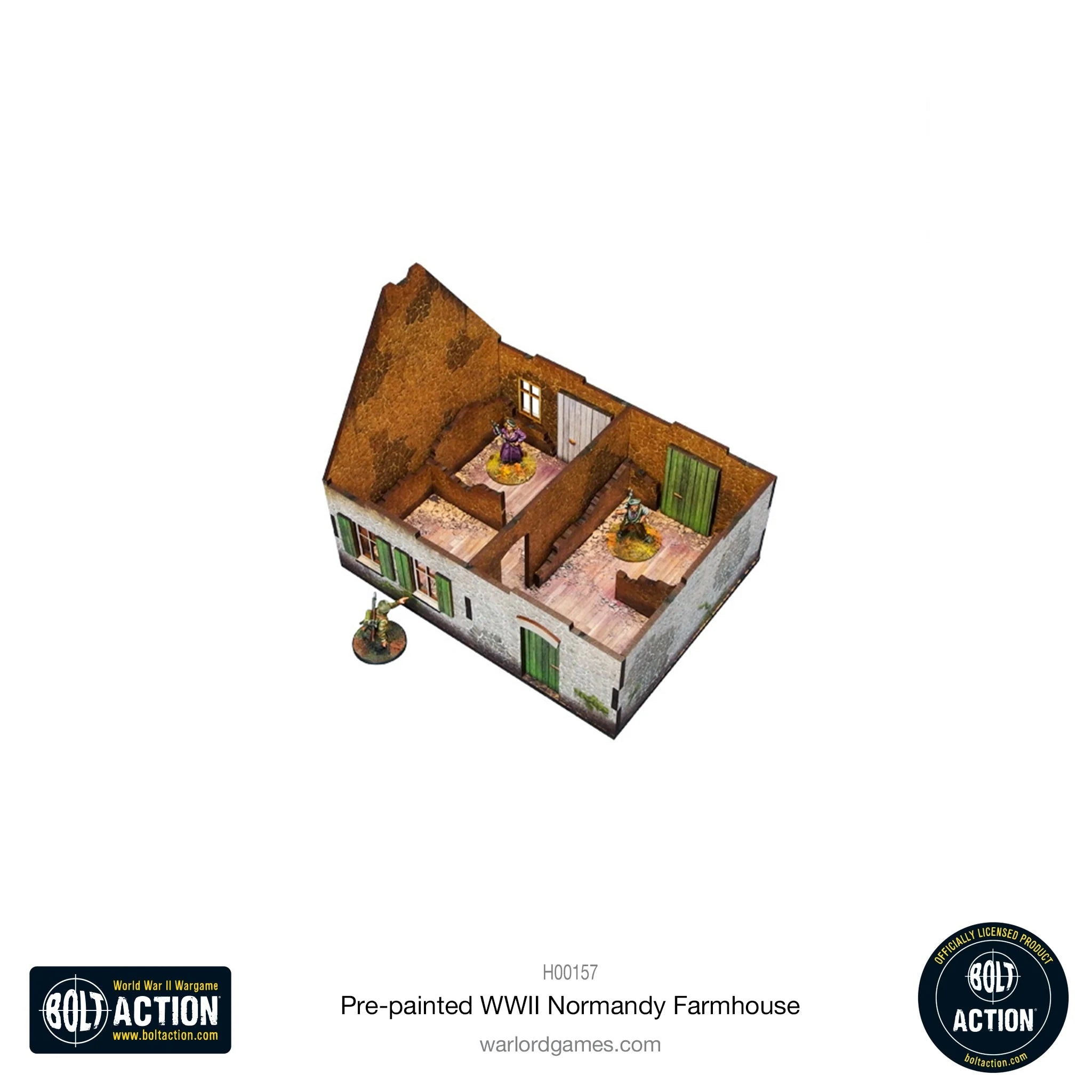Bolt Action - Pre-painted WWII Normandy Farmhouse