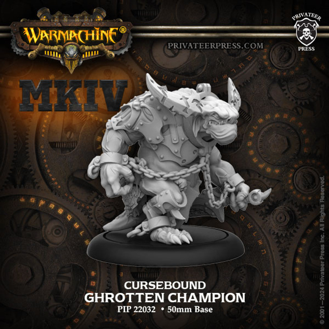 Warmachine: Orgoth Cursebound Command Cadre - Kit In Plastica Non Assemblato