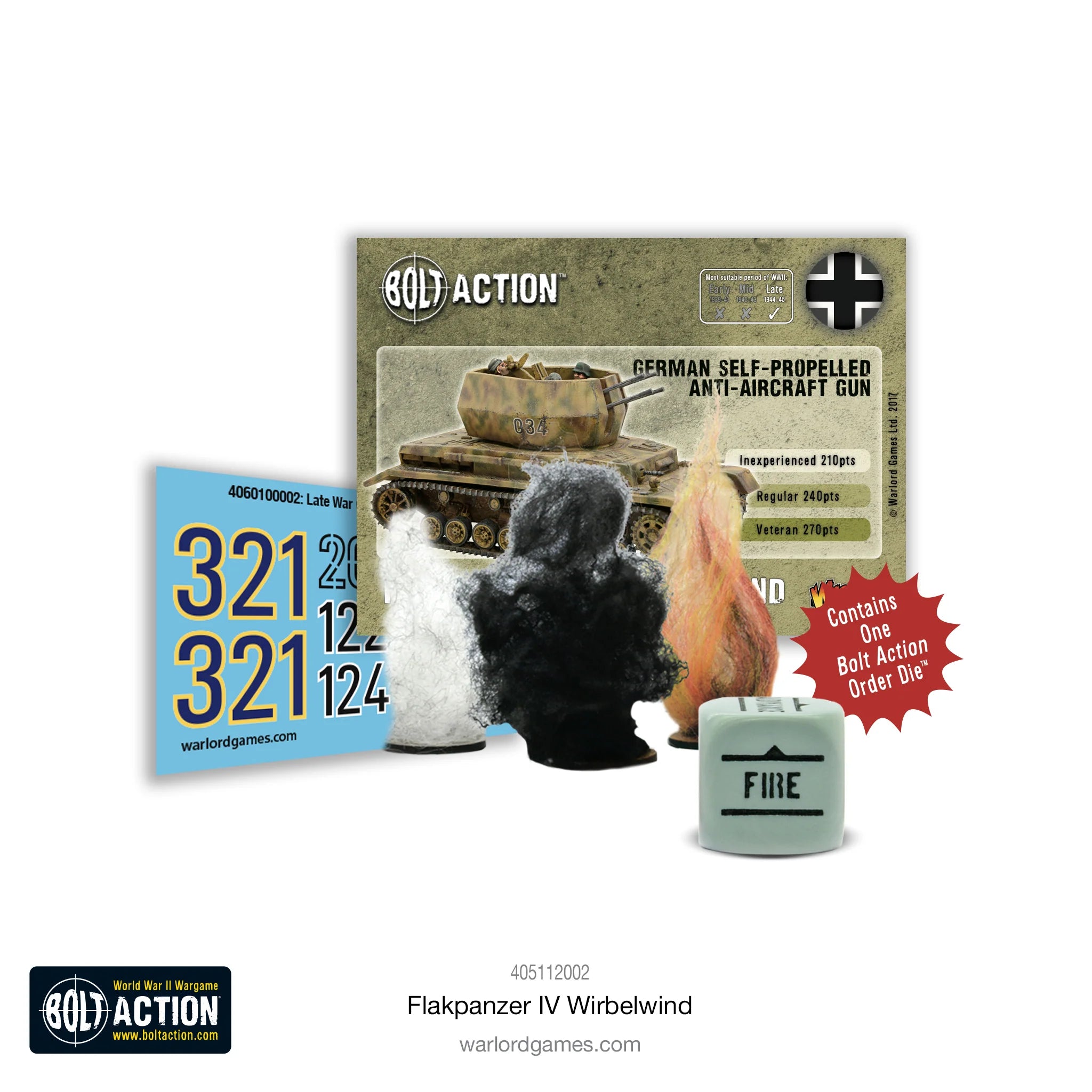 Bolt Action -Flakpanzer IV Wirbelwind (resin)