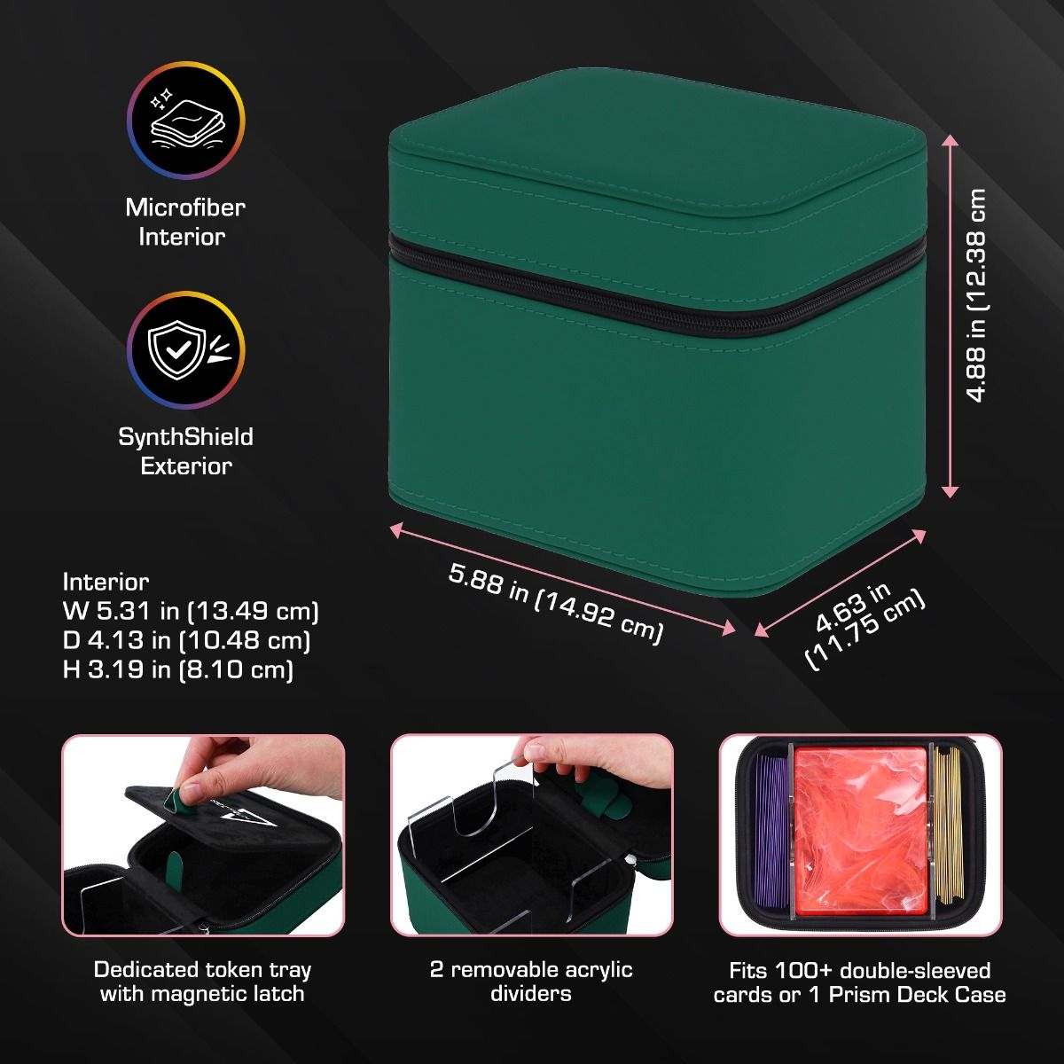 BCW - Prism Deck Case - Matrix - Green