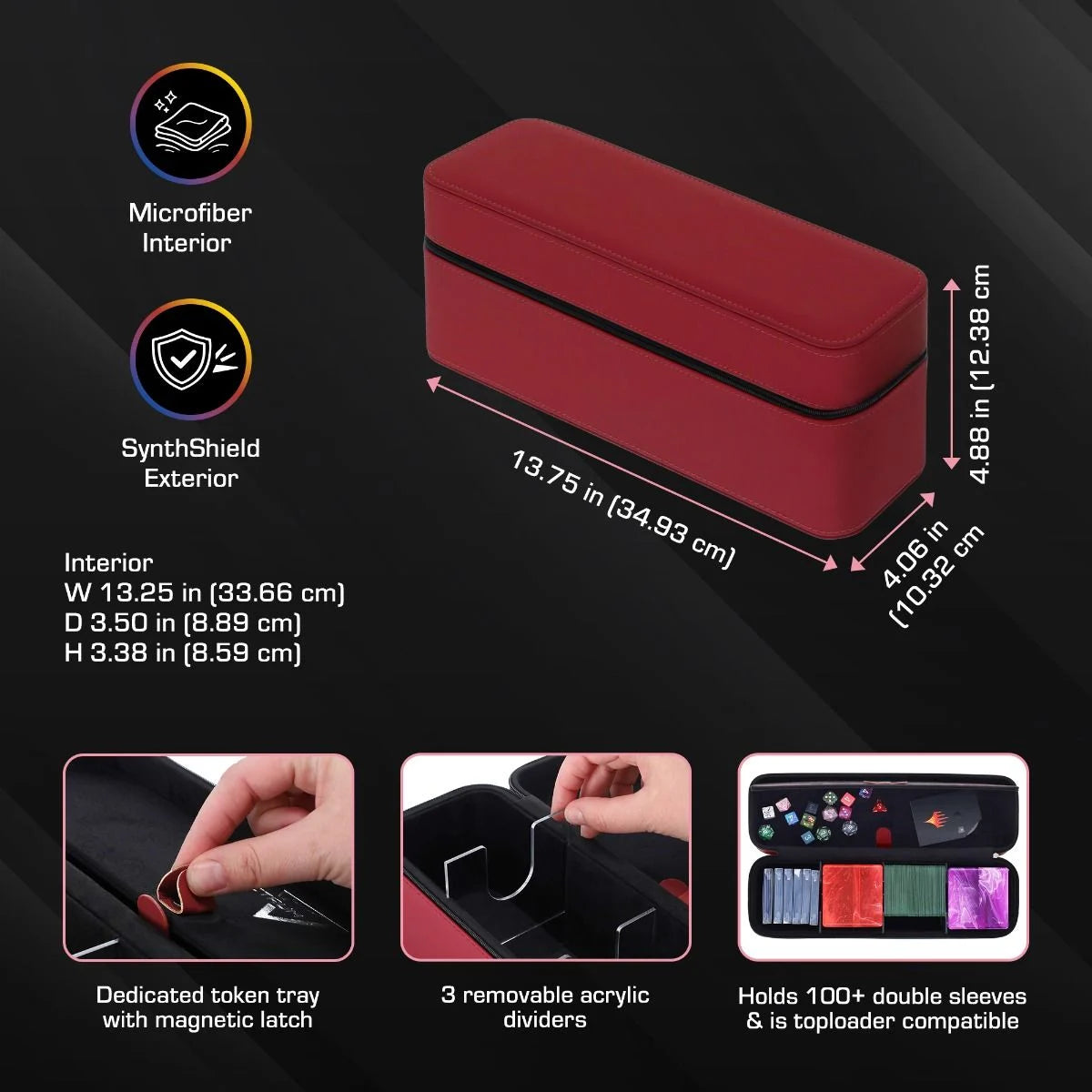 BCW - Prism Deck Case - Array - Red