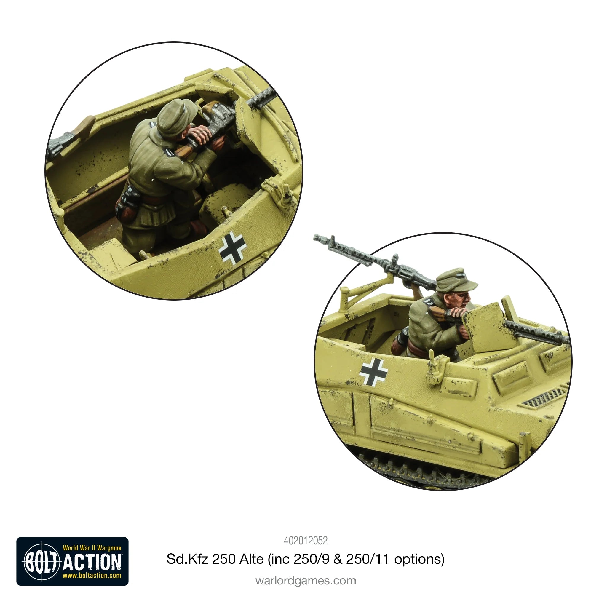 Bolt Action - Sd.Kfz 250 (Alte) Half-Track (Options For 250/1, 250/9 & 250/11 Variants)