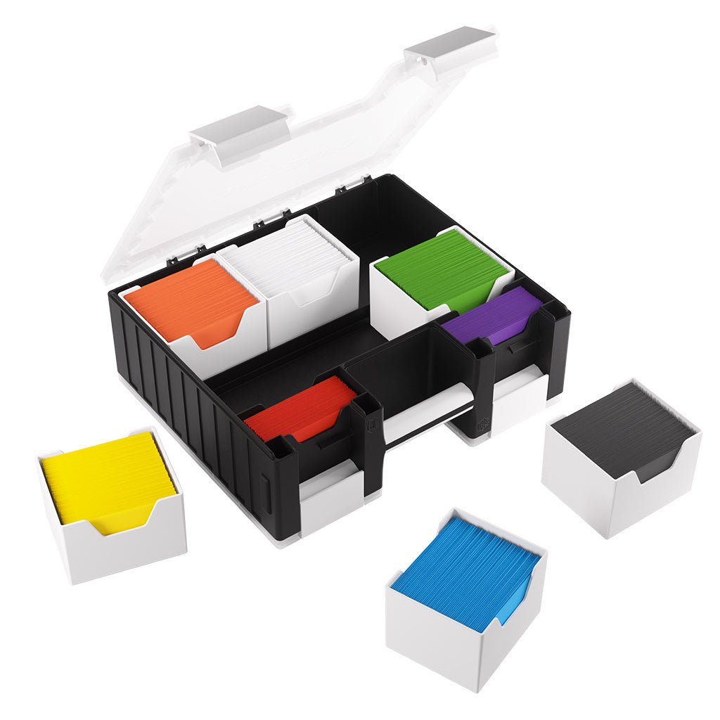 Game Castle TCG Storage Case - Black/White/Clear