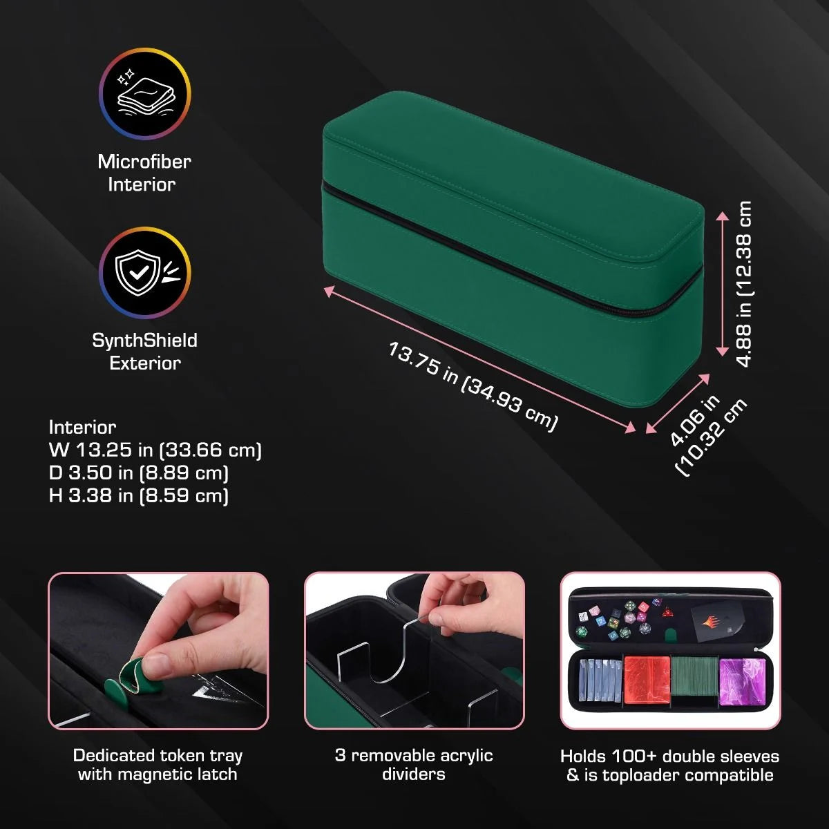 BCW - Prism Deck Case - Array - Green