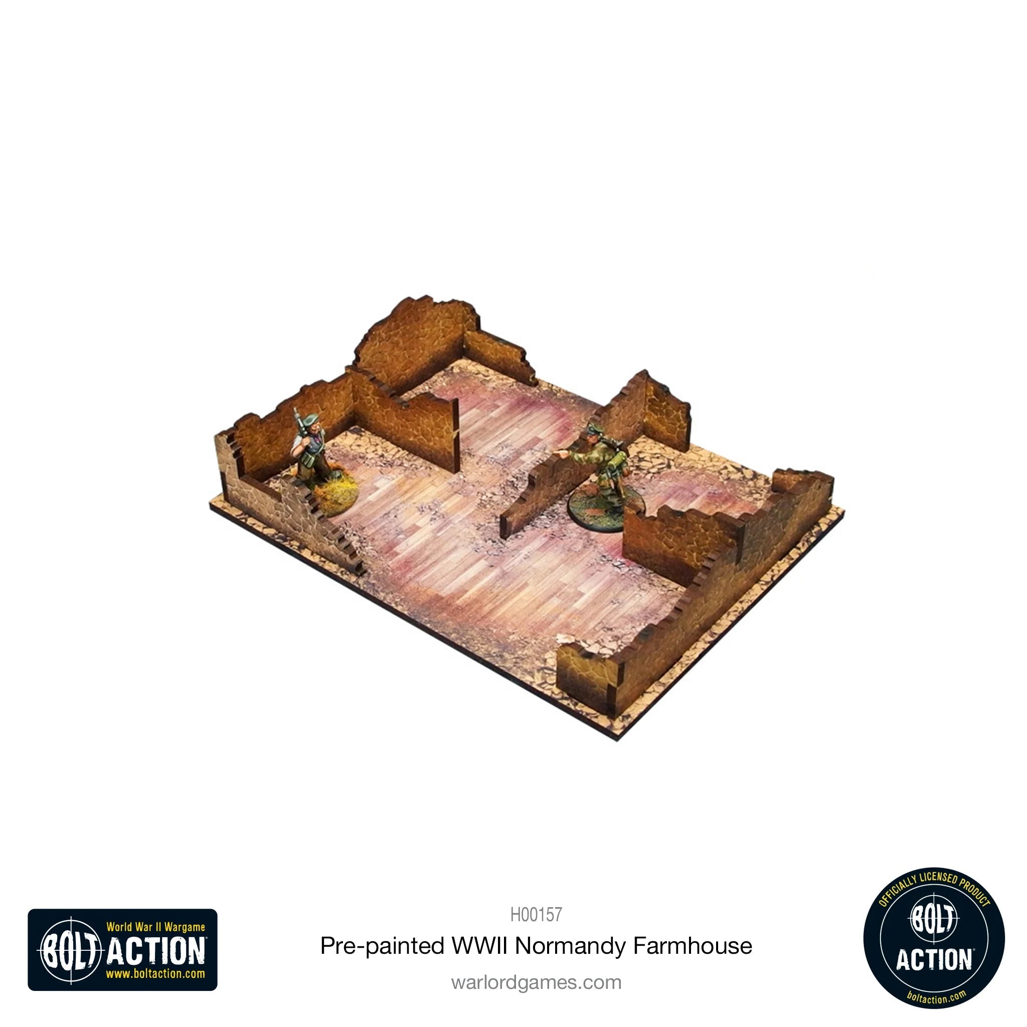 Bolt Action - Pre-painted WWII Normandy Farmhouse