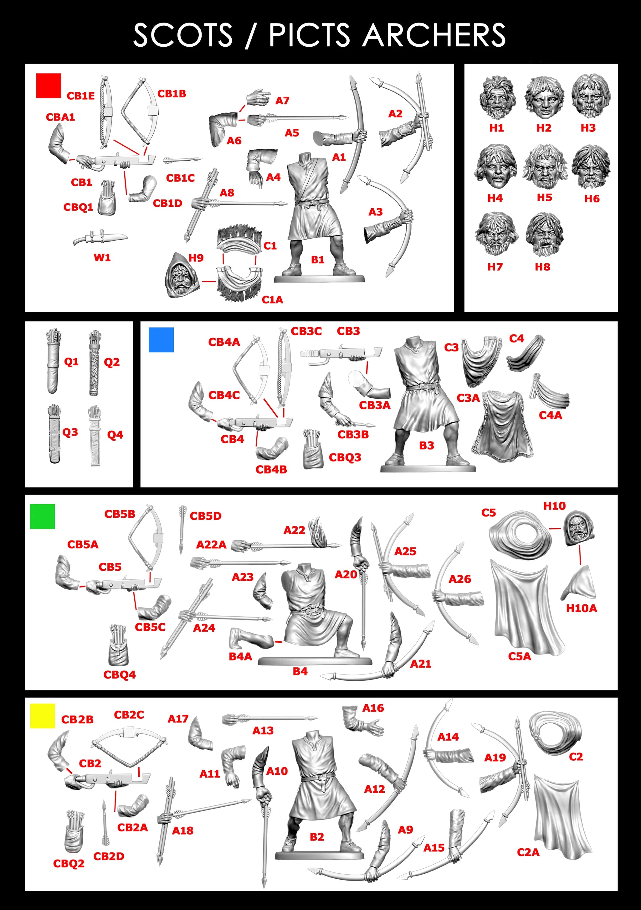 Victrix Limited - Scots/Picts Archers & Crossbowmen