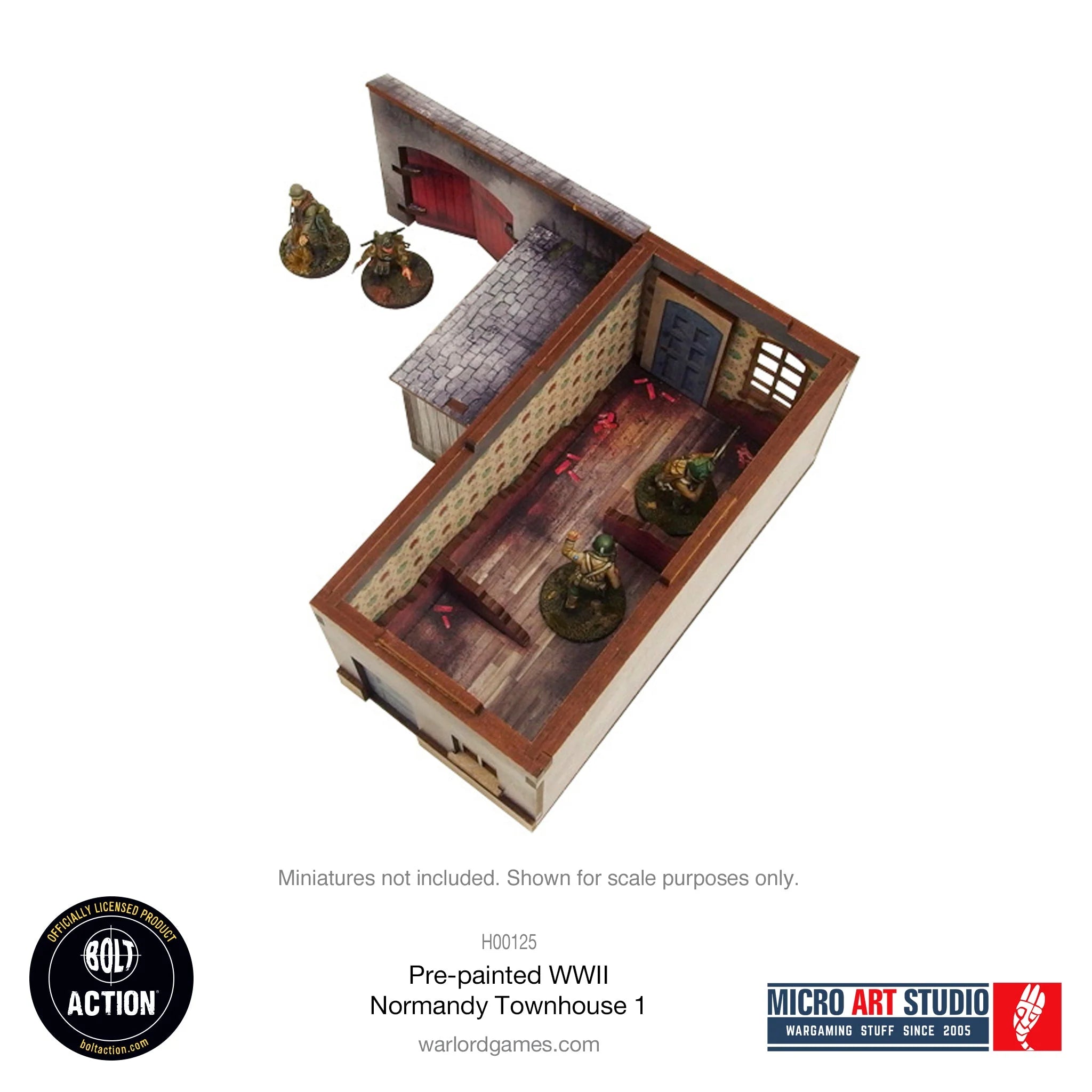 Bolt Action - Pre-painted WW2 Normandy Townhouse 1