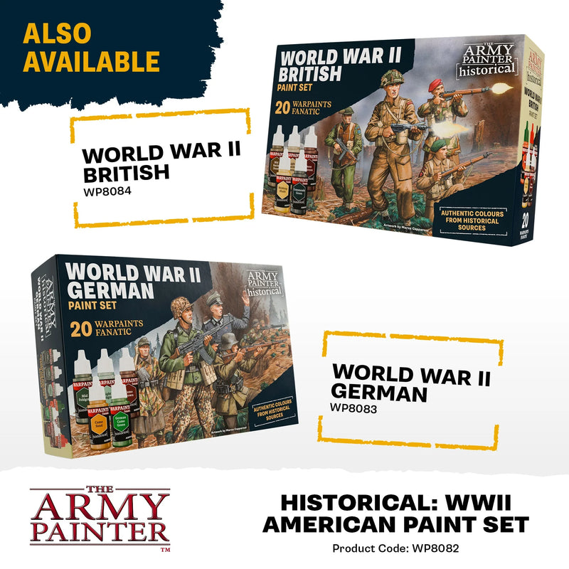 Army Painter - Warpaints Fanatic - World War II American Paint Set