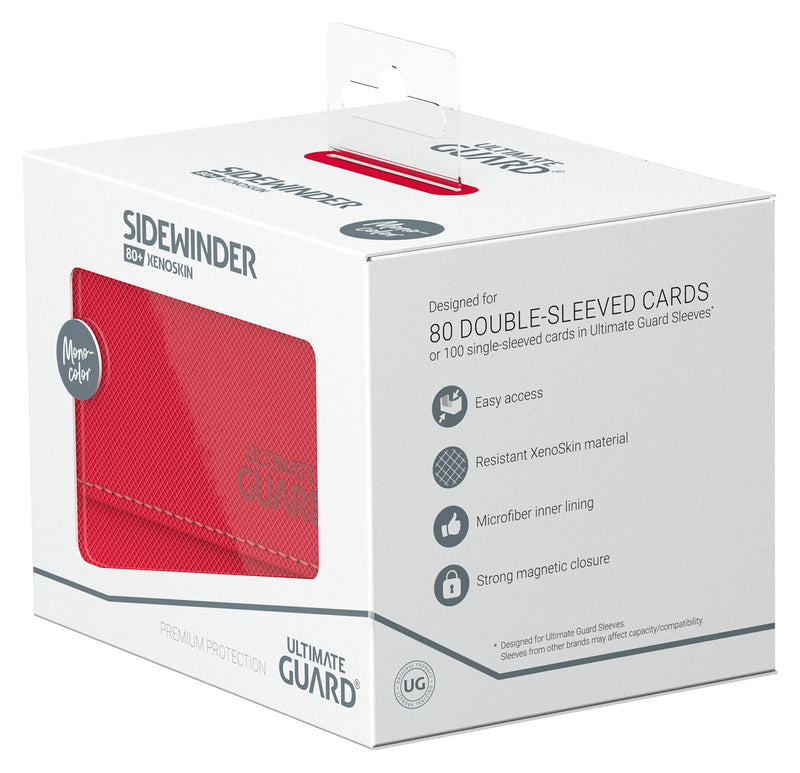 Ultimate Guard - Sidewinder 80+ Xenoskin Monocolor - Red
