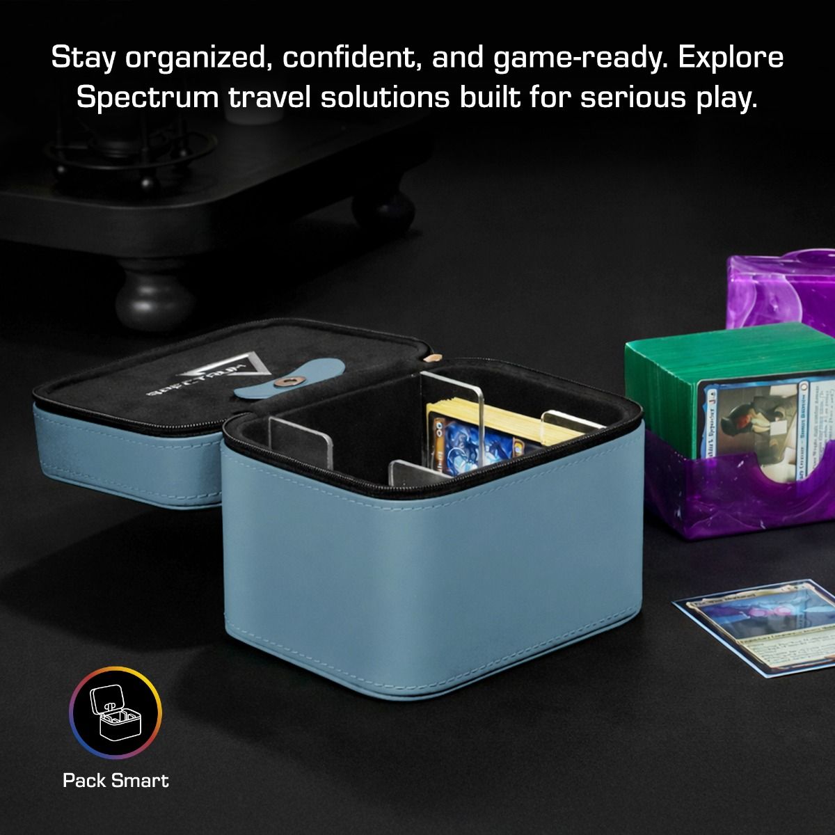 BCW - Prism Deck Case - Matrix - Gray Blue