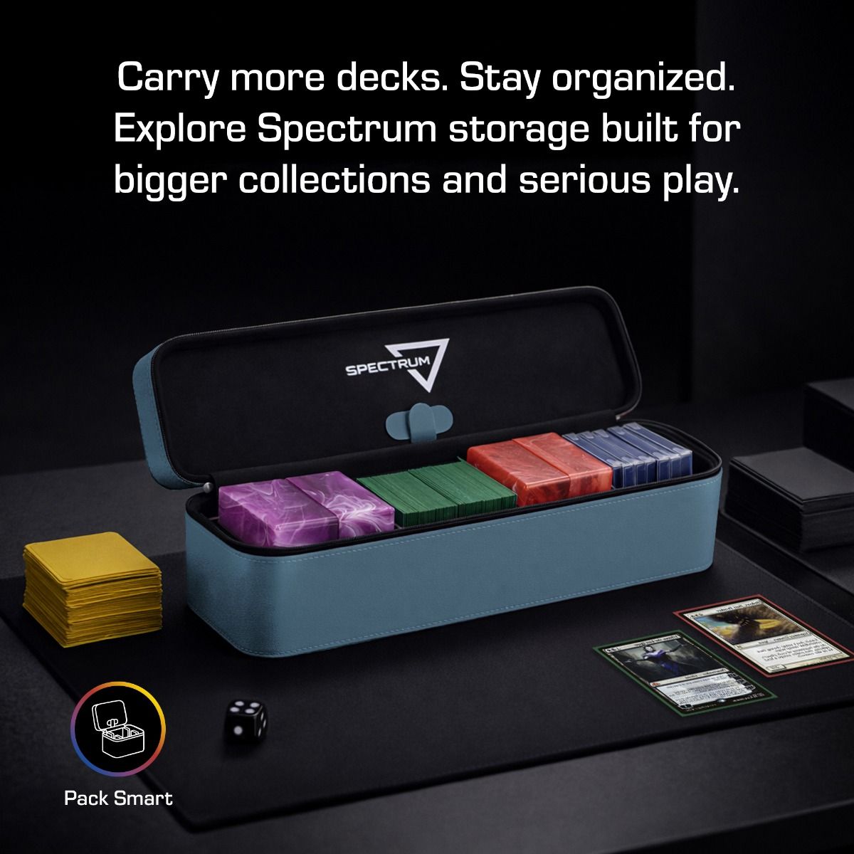 BCW - Prism Deck Case - Array - Gray Blue