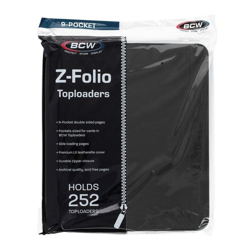 Z-Folio 9-Pocket Album - Toploaders - Black